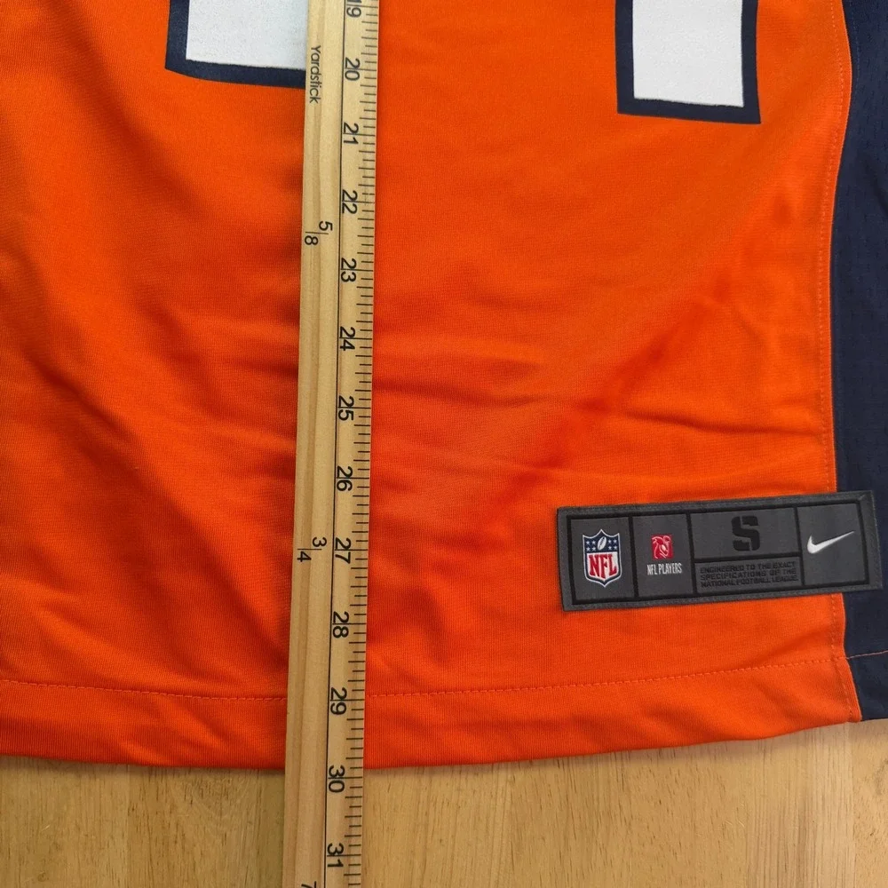 NEW Nike Denver Broncos Courtland Sutton 14 NFL Jersey Mens S Orange On Field